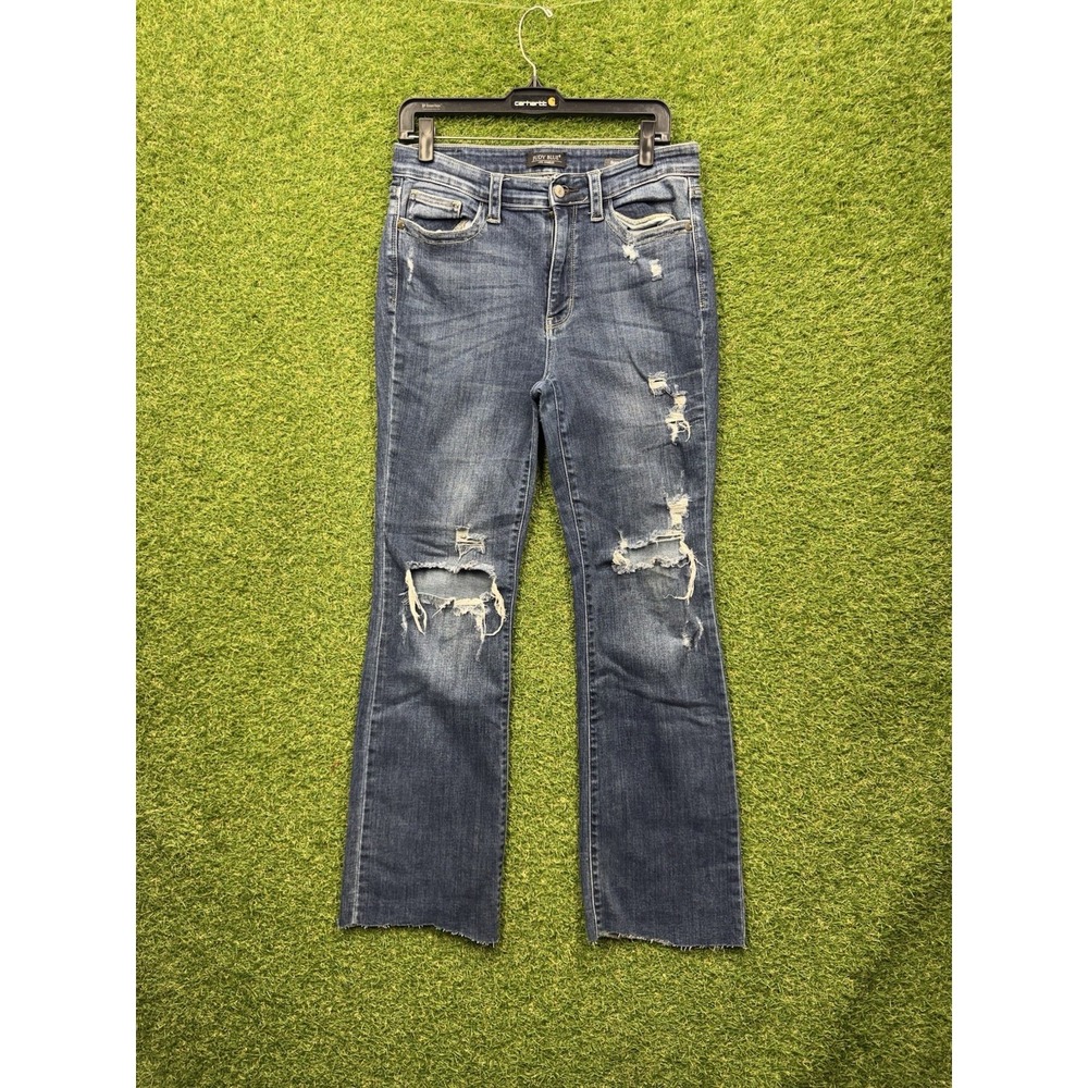 Judy Blue Jeans Womens 11/30 Bootcut Dark Wash Denim Stretch Casual JB82541DK-PL